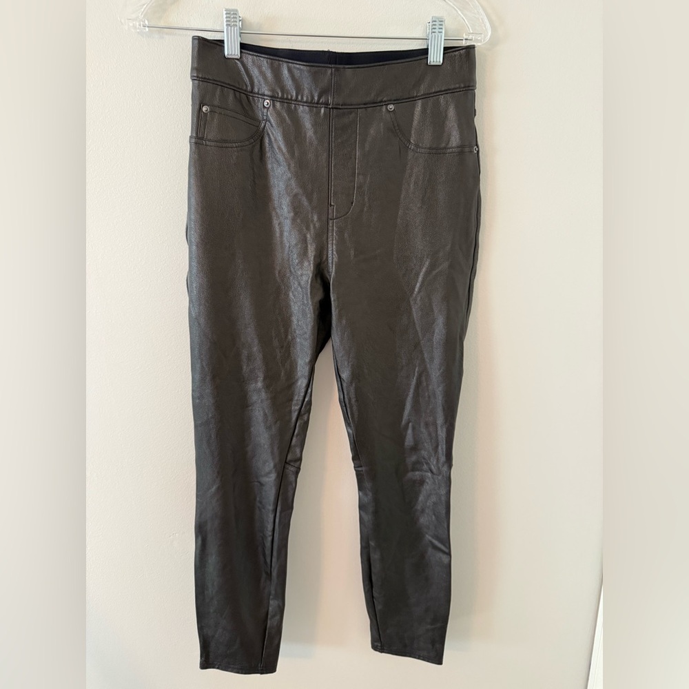 Spanx Black Leather Leggings